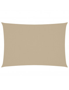 Parasole a Vela Oxford Rettangolare 3x5 m Beige 2