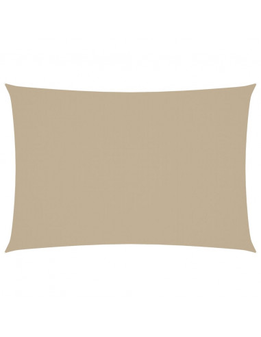 Parasole a Vela Oxford Rettangolare 3x5 m Beige