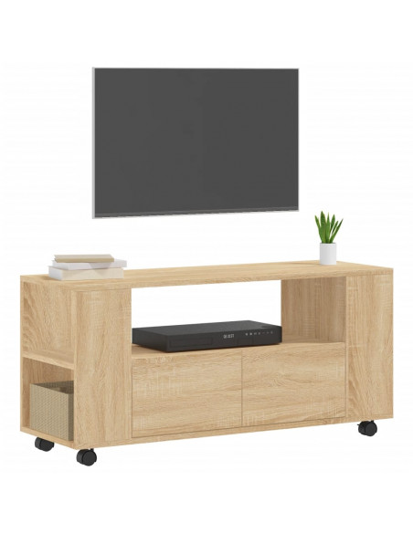 Mobile TV Rovere Sonoma 102x34,5x43 cm in Legno Multistrato