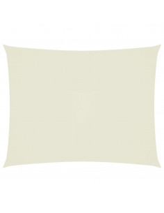 Parasole a Vela Oxford Rettangolare 4x5 m Crema 2