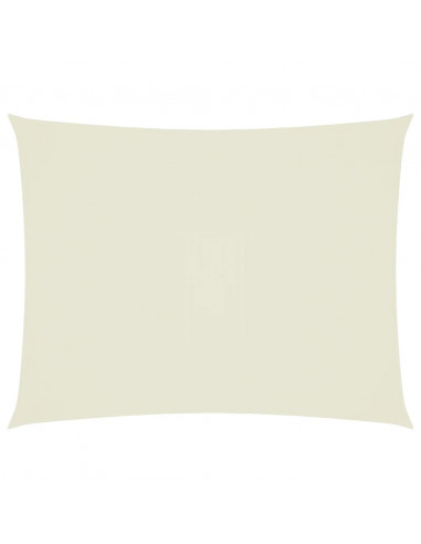 Parasole a Vela Oxford Rettangolare 4x5 m Crema