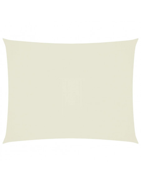 Parasole a Vela Oxford Rettangolare 4x5 m Crema