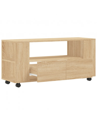Mobile TV Rovere Sonoma 102x34,5x43 cm in Legno Multistrato