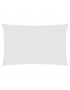 Parasole a Vela Oxford Rettangolare 2,5x5 m Bianco 2
