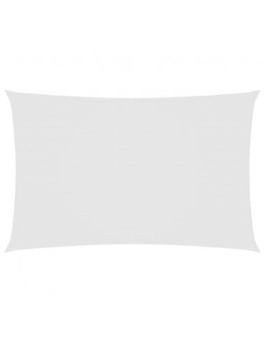 Parasole a Vela Oxford Rettangolare 2,5x5 m Bianco