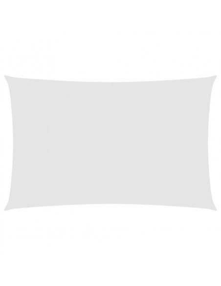Parasole a Vela Oxford Rettangolare 2,5x5 m Bianco