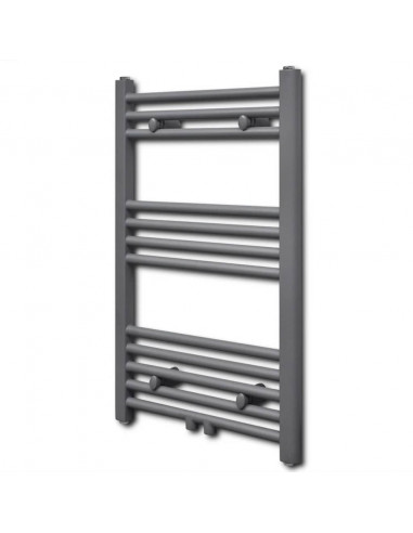 Radiatore Centrale Portasciugamano Dritto Grigio 500 x 764 mm