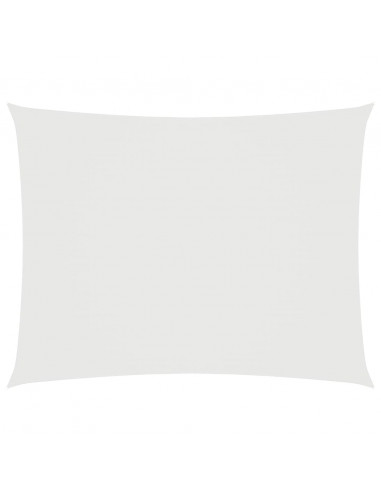 Parasole a Vela Oxford Rettangolare 3x5 m Bianco