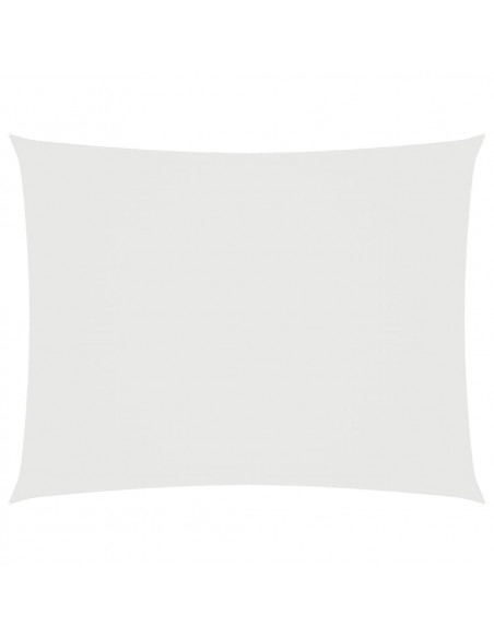 Parasole a Vela Oxford Rettangolare 3x5 m Bianco