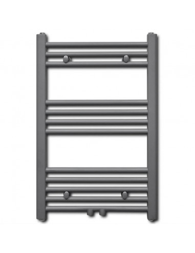 Radiatore Centrale Portasciugamano Dritto Grigio 500 x 764 mm