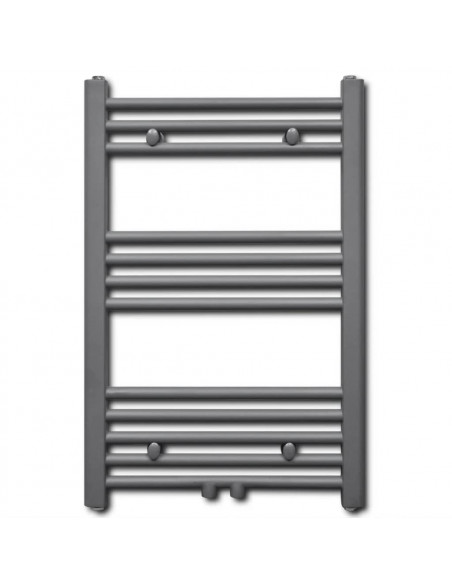 Radiatore Centrale Portasciugamano Dritto Grigio 500 x 764 mm