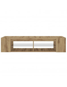 Mobile Porta TV con LED Artigianale 135x39x30 cm Truciolato 2