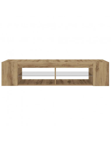 Mobile Porta TV con LED Artigianale 135x39x30 cm Truciolato