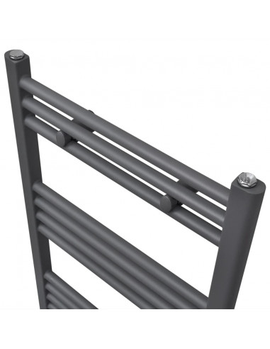 Radiatore Centrale Portasciugamano Dritto Grigio 500 x 764 mm