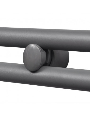 Radiatore Centrale Portasciugamano Dritto Grigio 500 x 764 mm