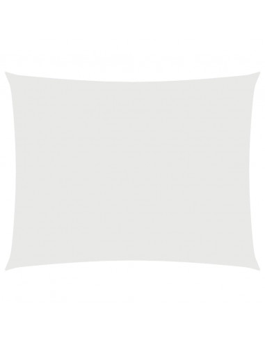 Parasole a Vela Oxford Rettangolare 4x5 m Bianco