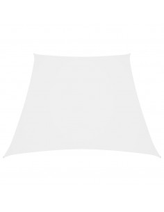 Parasole a Vela in Tela Oxford a Trapezio 3/4x3 m Bianco 2