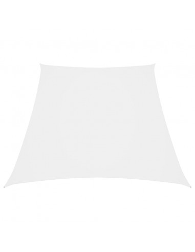 Parasole a Vela in Tela Oxford a Trapezio 3/4x3 m Bianco