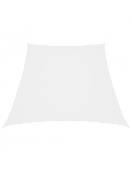 Parasole a Vela in Tela Oxford a Trapezio 3/4x3 m Bianco