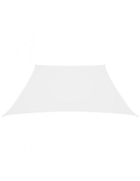 Parasole a Vela in Tela Oxford a Trapezio 3/4x3 m Bianco