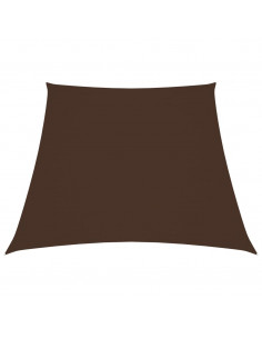 Parasole a Vela in Tela Oxford a Trapezio 2/4x3 m Marrone 2