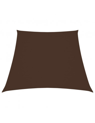 Parasole a Vela in Tela Oxford a Trapezio 2/4x3 m Marrone
