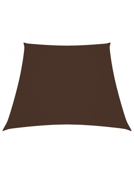 Parasole a Vela in Tela Oxford a Trapezio 2/4x3 m Marrone