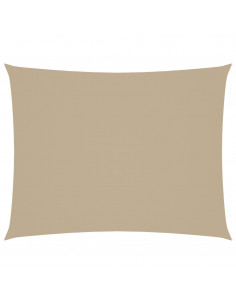 Parasole a Vela Oxford Rettangolare 4x5 m Beige 2