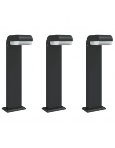 Lampade per Esterni 3 pz Nere 50 cm in Alluminio Pressofuso 2