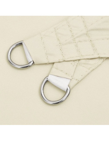 Parasole a Vela Oxford Triangolare 3,5x3,5x4,9 m Crema