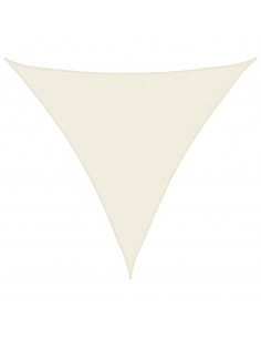 Parasole a Vela Oxford Triangolare 4x4x4 m Crema 2