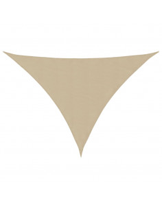 Parasole a Vela Oxford Triangolare 5x5x6 m Beige 2