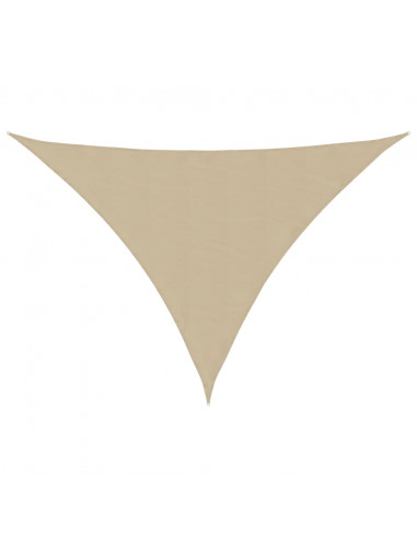 Parasole a Vela Oxford Triangolare 5x5x6 m Beige