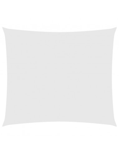 Parasole a Vela in Tessuto Oxford Rettangolare 2,5x3 m Bianco