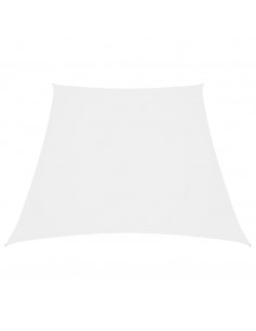 Parasole a Vela in Tela Oxford a Trapezio 2/4x3 m Bianco 2