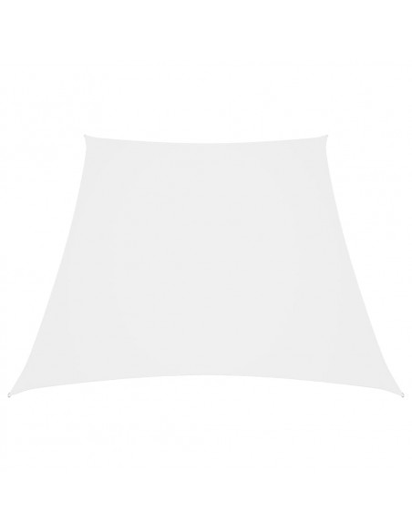 Parasole a Vela in Tela Oxford a Trapezio 2/4x3 m Bianco
