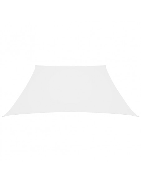 Parasole a Vela in Tela Oxford a Trapezio 2/4x3 m Bianco