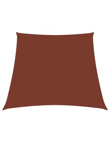 Parasole a Vela in Tela Oxford a Trapezio 2/4x3 m Terracotta