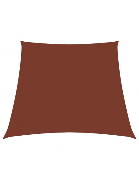 Parasole a Vela in Tela Oxford a Trapezio 2/4x3 m Terracotta