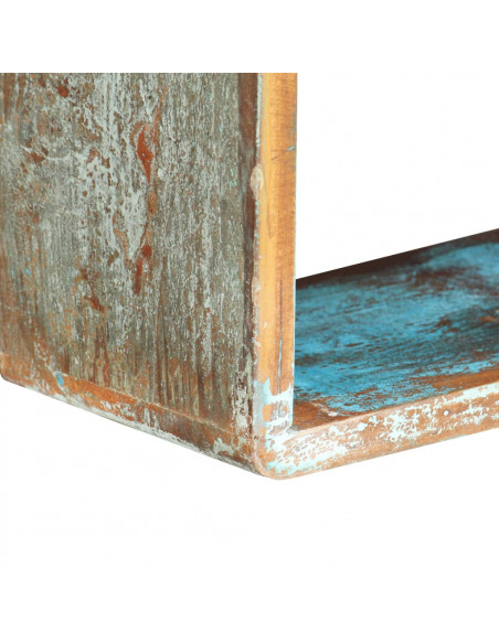 Set Mensole Cubiche da Parete 3pz in Legno Massello di Recupero