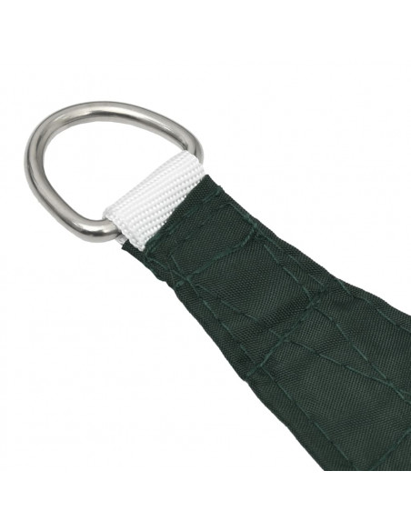 Parasole a Vela in Tela Oxford a Trapezio 2/4x3 m Verde Scuro
