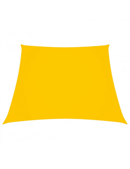 Parasole a Vela in Tela Oxford a Trapezio 2/4x3 m Giallo