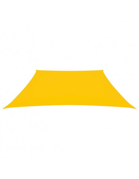 Parasole a Vela in Tela Oxford a Trapezio 2/4x3 m Giallo