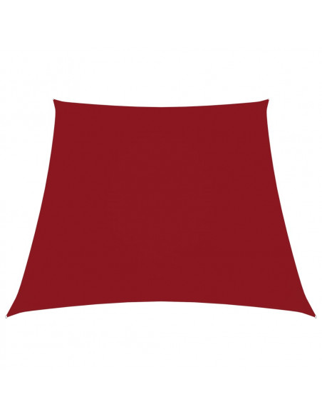 Parasole a Vela in Tela Oxford a Trapezio 2/4x3 m Rosso