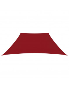 Parasole a Vela in Tela Oxford a Trapezio 2/4x3 m Rosso 2