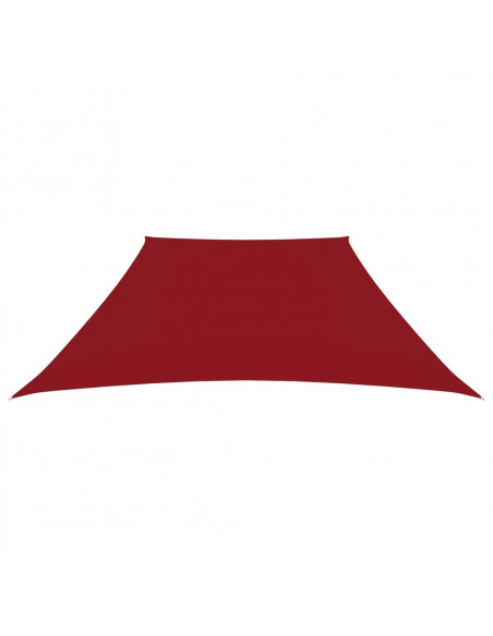 Parasole a Vela in Tela Oxford a Trapezio 2/4x3 m Rosso