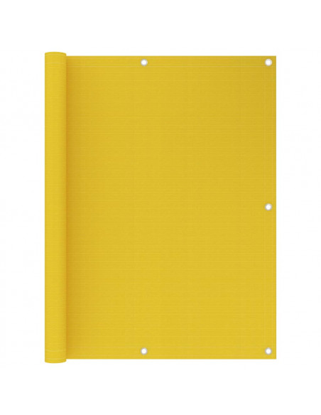 Schermo Frangivista per Balcone Giallo 120x500 cm in HDPE