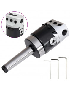 Testa Foratura 50 mm con Gambo MT2 per Tornio Fresatura 2