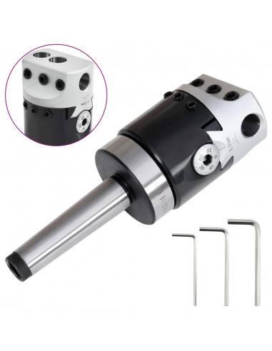 Testa Foratura 50 mm con Gambo MT2 per Tornio Fresatura