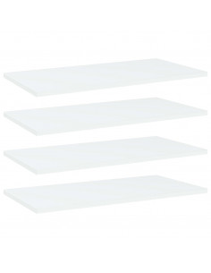 Ripiani per Libreria 4pz Bianchi 60x30x1,5 cm Legno Multistrato 2
